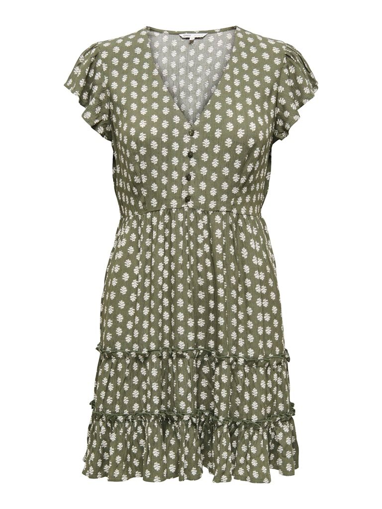 ONLCLAUDETTE LIFE SS MINI DRESS WVN NOOS Kalamata/NEJA GRAFIC