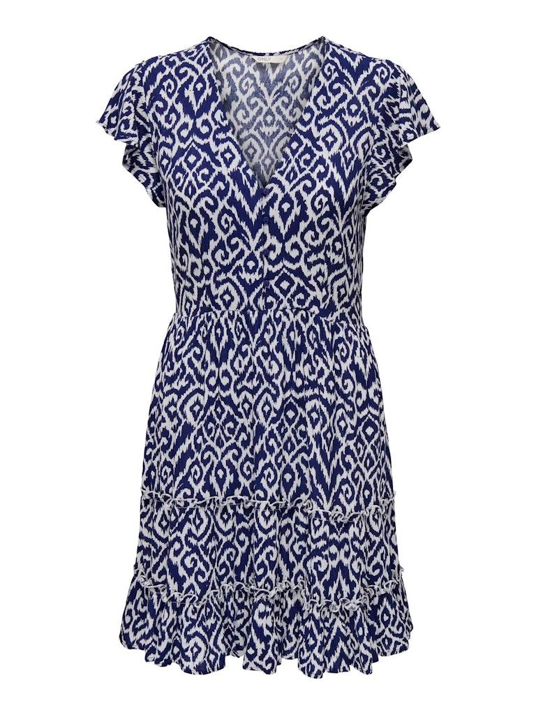 ONLCLAUDETTE LIFE SS MINI DRESS WVN NOOS Ombre Blue-CLAUDETTE GRAFIC