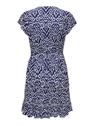 ONLCLAUDETTE LIFE SS MINI DRESS WVN NOOS Ombre Blue-CLAUDETTE GRAFIC