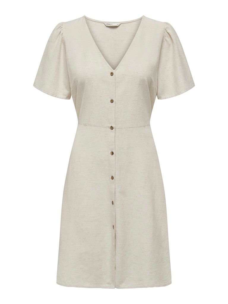 ONLVITA LIFE S/S SHORT DRESS NOOS WVN Pumice Stone