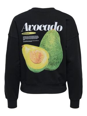 ONLPHILEA L/S FRUIT O-NECK UB SWT Black-Avocado