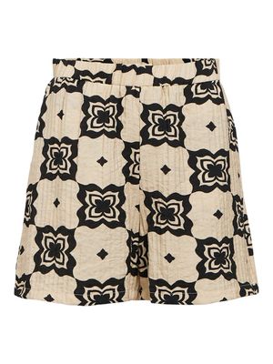 OBJELLA MW SHORTS 138 Sandshell/Black