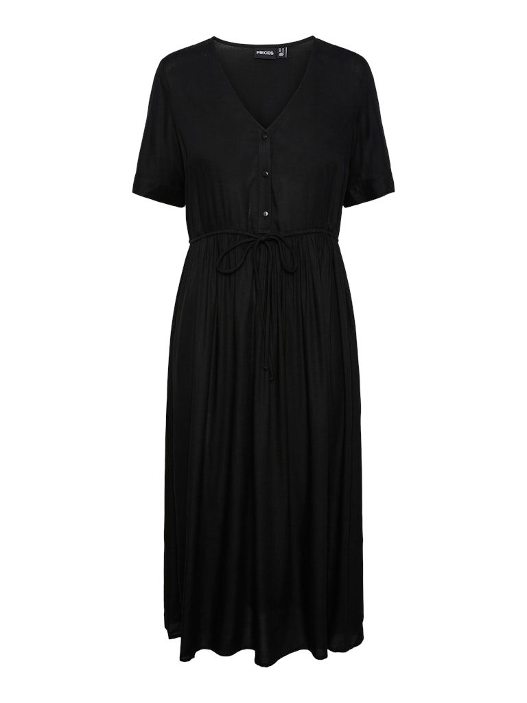 PCTALA SS STRING MIDI DRESS WVN NOOS BC Black