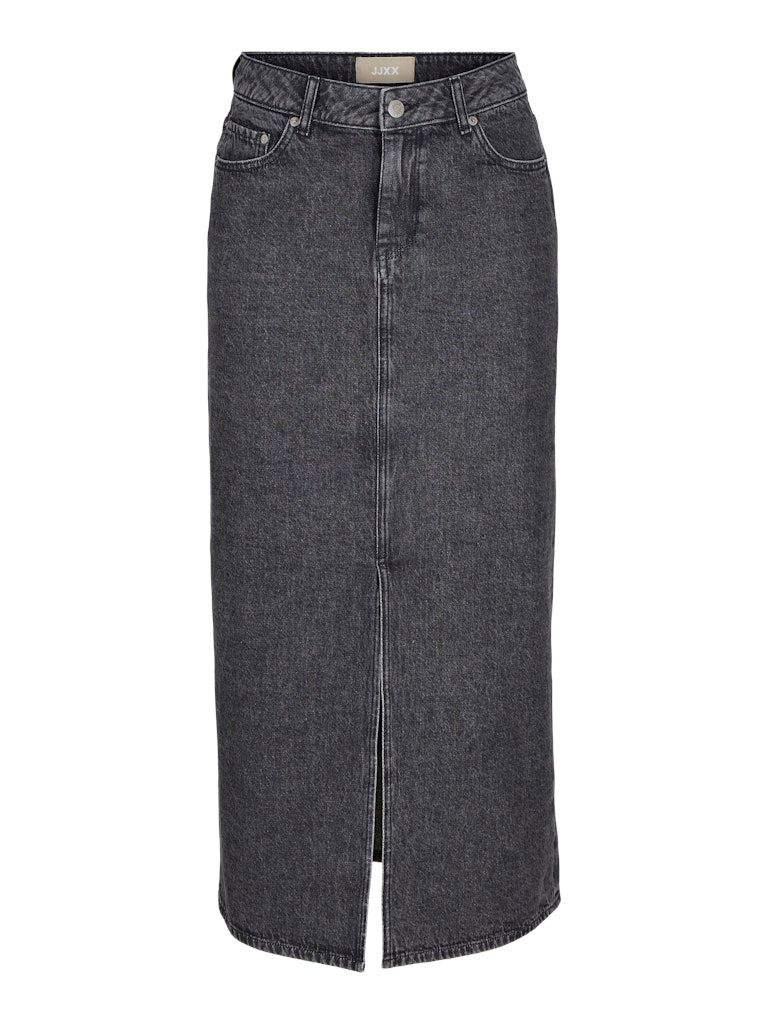 JXAURA LONG MW DENIM SKIRT AW DNM SN Grey Denim
