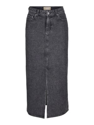 JXAURA LONG MW DENIM SKIRT AW DNM SN Grey Denim