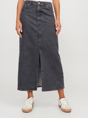 JXAURA LONG MW DENIM SKIRT AW DNM SN Grey Denim