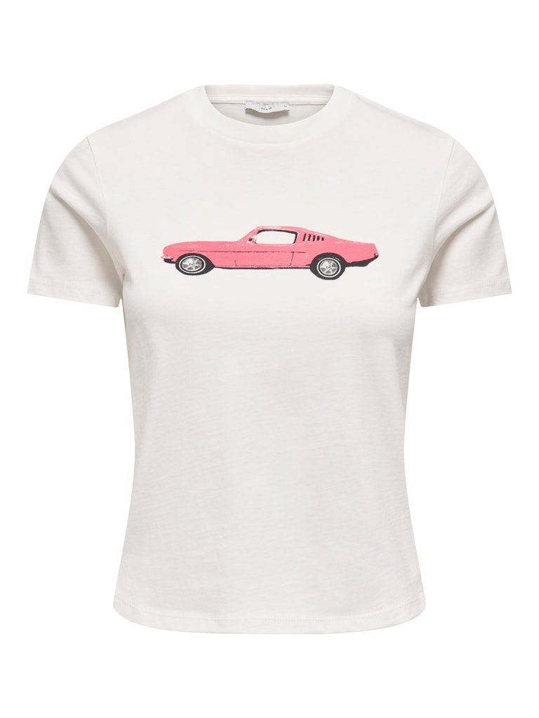 PGFRIDA LIFE S/S T-SHIRT JRS Cloud Dancer-PINK CAR
