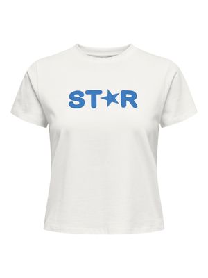 PGFRIDA LIFE S/S T-SHIRT JRS Cloud Dancer-STAR RED