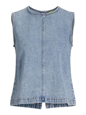 JXDORA NARA DENIM TOP DNM Light Blue Denim