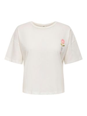 JDYSTAY S/S PRINT TOP JRS Cloud Dancer-FRONT-BACK LOVE