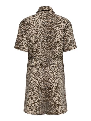ONLNAOMI AOP PLAYSUIT CS OTW Toasted Coconut/LEO