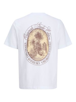 JORHYDRA BACK TEE SS CREW NECK SE25 Bright White