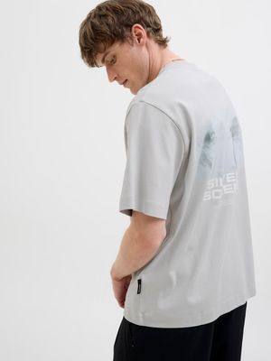 JCOSAGO PHOTO BACK TEE SS CREW NECK Vapor Blue