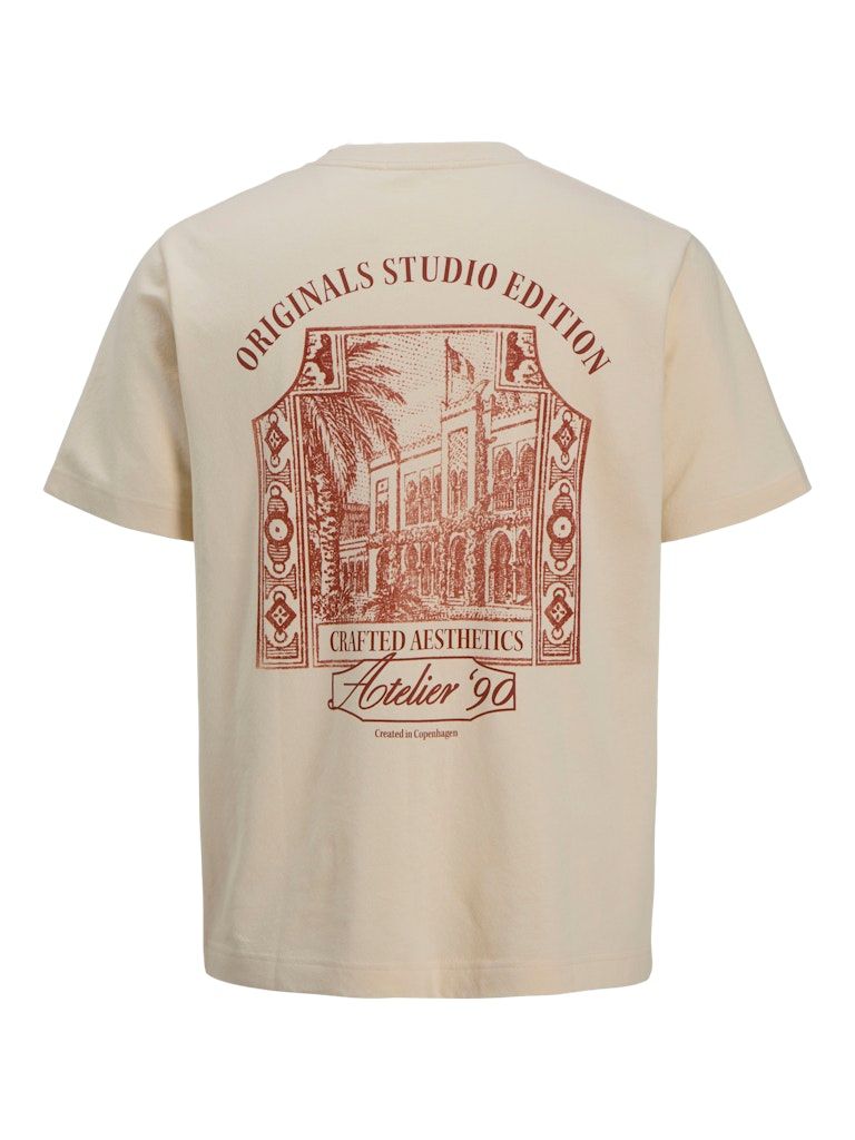 JORHYDRA BACK TEE SS CREW NECK Antique White