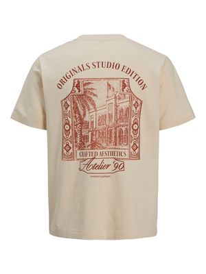 JORHYDRA BACK TEE SS CREW NECK Antique White