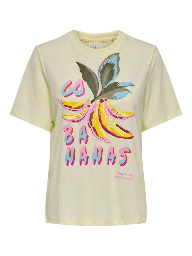 ONLBLINIS LIFE S/S FRUIT TOP BOX JRS Lemon Icing-Cuba bananas