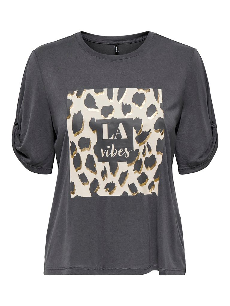 ONLFREE LIFE S/S CREATE TOP BOX JRS Blackened Pearl-Vibes