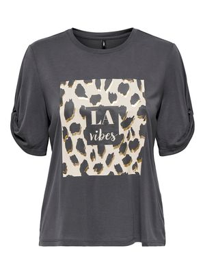 ONLFREE LIFE S/S CREATE TOP BOX JRS Blackened Pearl-Vibes