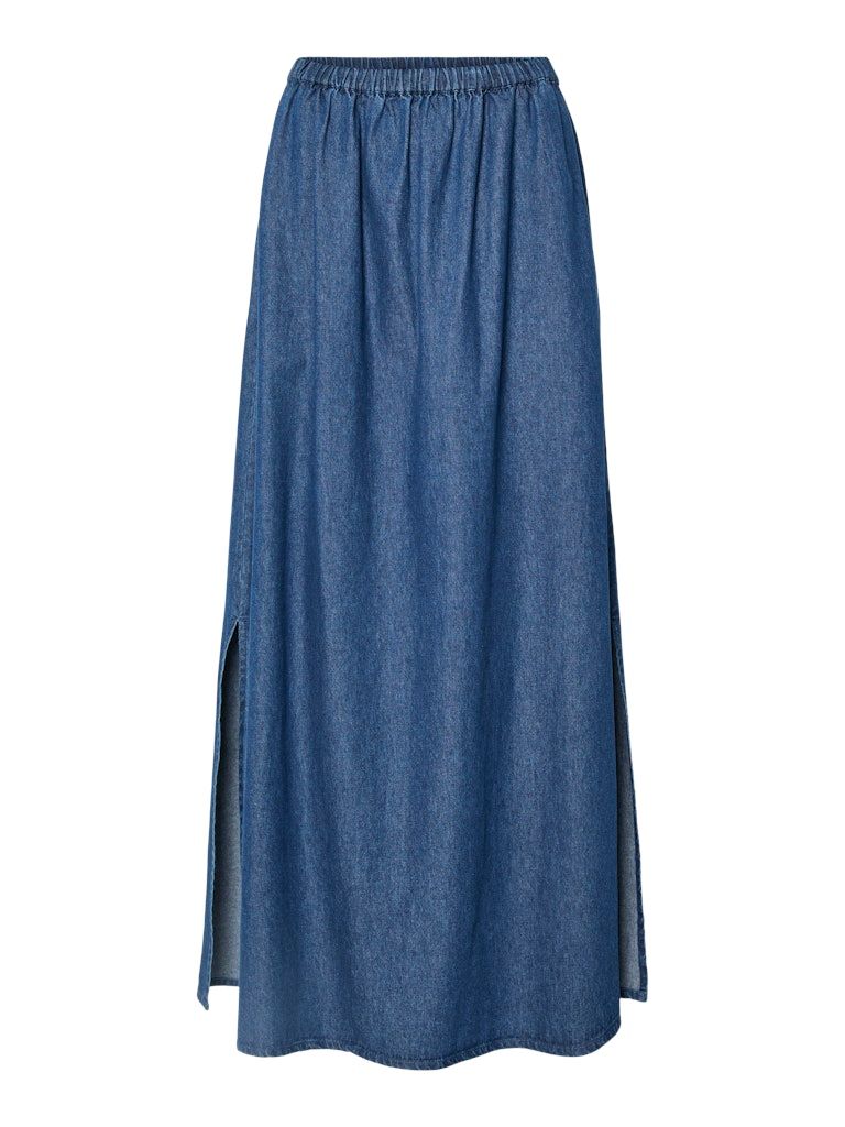 PCTENIM HW MAXI SKIRT WVN BC Medium Blue Denim