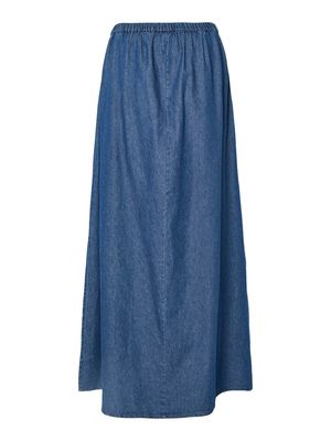 PCTENIM HW MAXI SKIRT WVN BC Medium Blue Denim