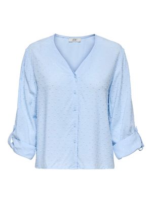 JDYDIANA LIFE 7/8 DOBBY SHIRT WVN NOOS Kentucky Blue
