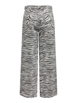 ONLHOPE HW ZEBRA WIDE DNM SIK Light Grey Denim/ZEB