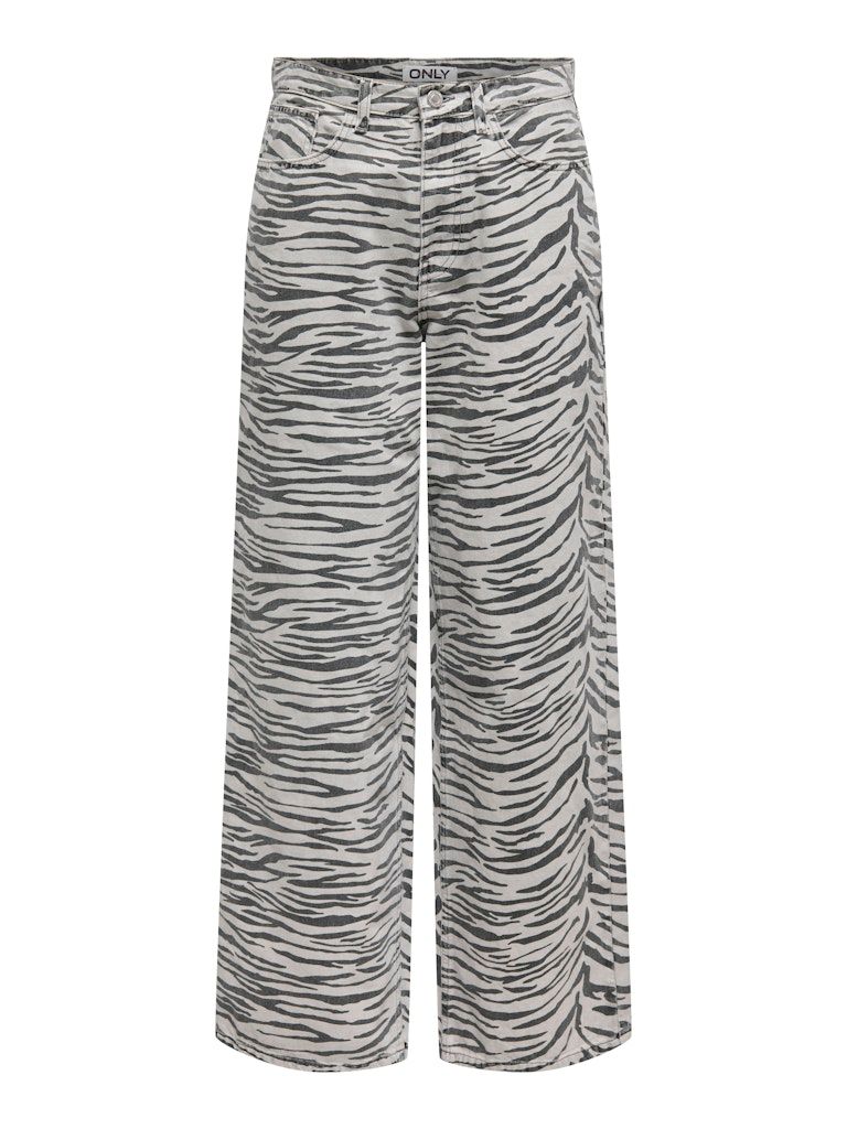 ONLHOPE HW ZEBRA WIDE DNM SIK Light Grey Denim/ZEB