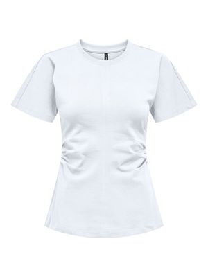 ONLMARIE LIFE S/S RUCHING TOP JRS NOOS Cloud Dancer