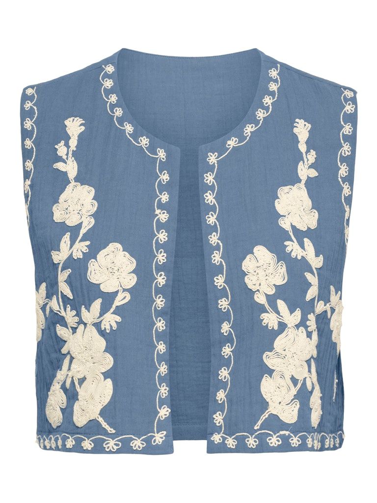 JDYMARLEY S/L EMBROIDERY VEST WVN EXP Infinity
