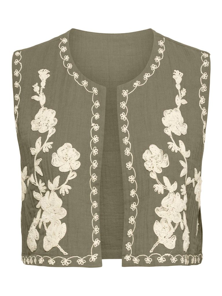 JDYMARLEY S/L EMBROIDERY VEST WVN EXP Mermaid