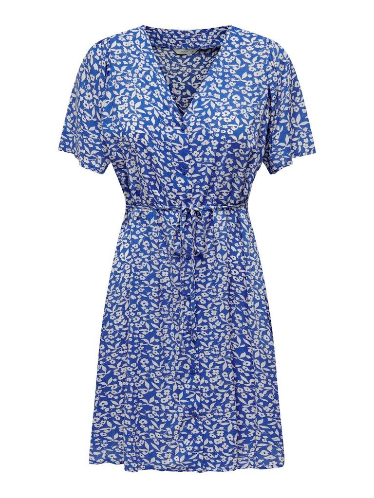 ONLEVIDA S/S SHORT DRESS WVN NOOS Nebulas Blue/HANNA FLOWER