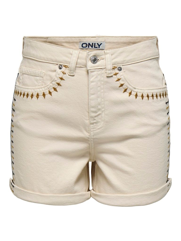 ONLJOSEPHINE STRET EMB SHORTS AZG DNM CS Ecru/EMB