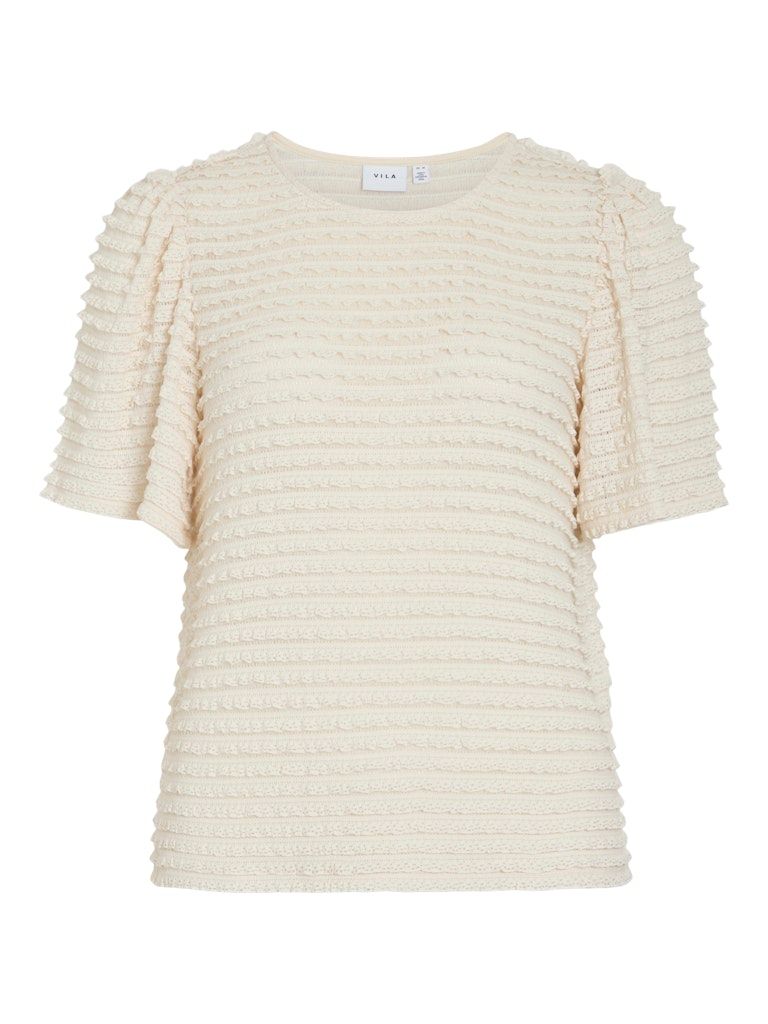 VILOGAN O-NECK S/S TOP Birch