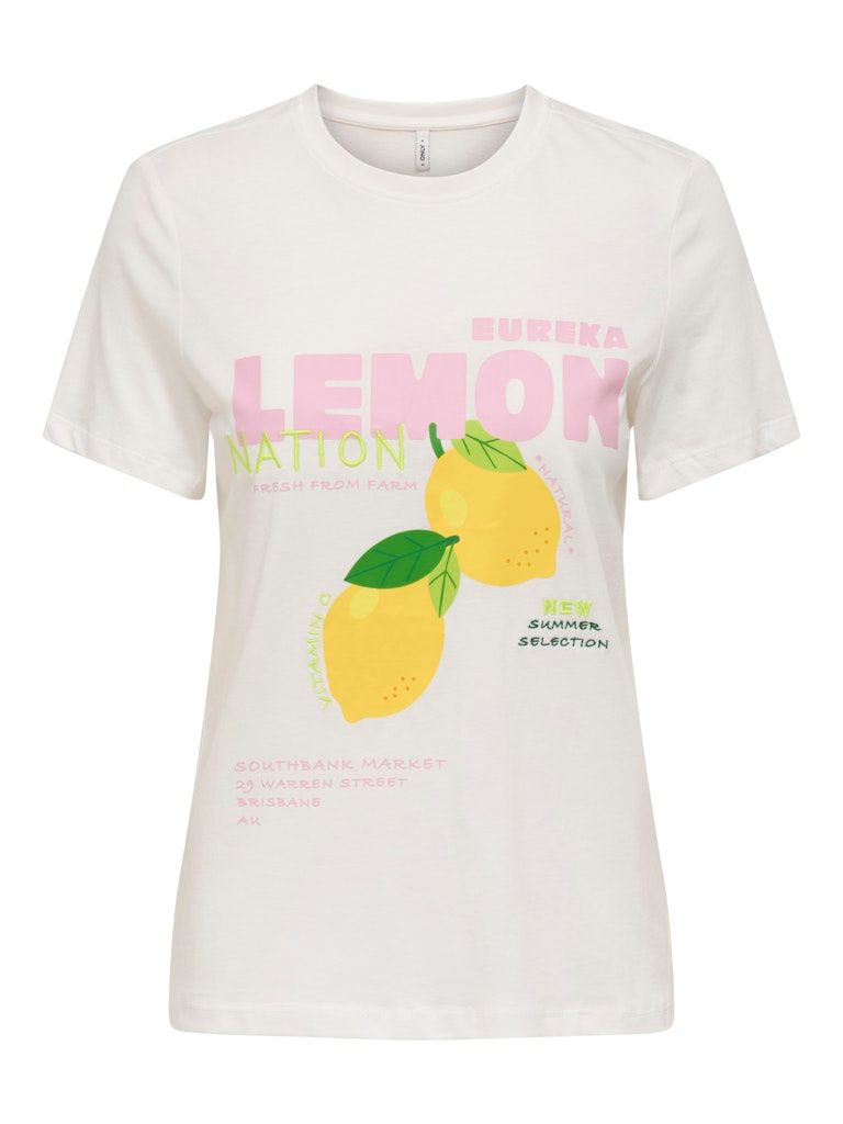 ONLCAMERON LIFE REG S/S TOP BOX CS JRS Cloud Dancer-Eureka