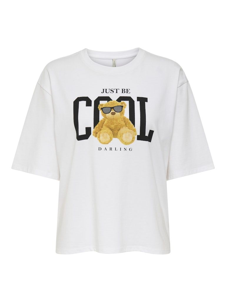 PGJULIET S/S T-SHIRT JRS Cloud Dancer-JUST BE COOL