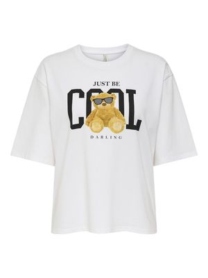 PGJULIET S/S T-SHIRT JRS Cloud Dancer-JUST BE COOL