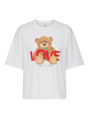 PGJULIET S/S T-SHIRT JRS Cloud Dancer/LOVE
