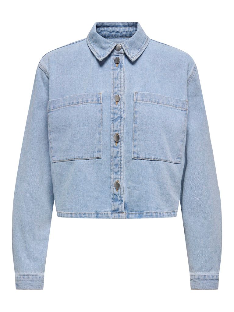 JDYMARLY L/S BOXY SHACKET DNM NOOS Light Blue Denim