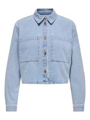 JDYMARLY L/S BOXY SHACKET DNM NOOS Light Blue Denim