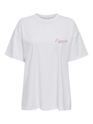 ONLVIVVI LIFE S/S LOVELY TOP JRS Bright White/Express