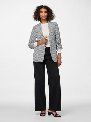 PCBOSELLA 3/4 PRINTED BLAZER NOOS BC Black/HOUNDSTOOTH