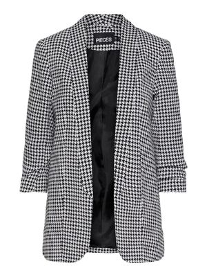 PCBOSELLA 3/4 PRINTED BLAZER NOOS BC Black/HOUNDSTOOTH