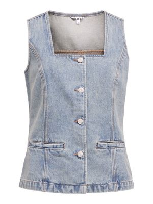 OBJJEN SCULPTURE WAISTCOAT E HS 25 Medium Blue Denim