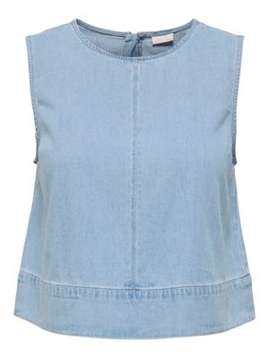 JDYSABRINA ROUNDNECK S/L TOP DNM Light Blue Denim