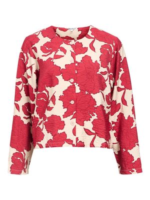 OBJJACIRA L/S LO SHIRT DIV Humus-Karanda red flower