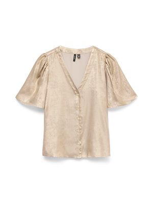 VMAMALIA SS V-NECK TOP EXP Gold Colour