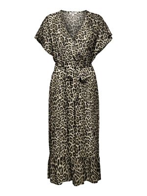 ONLZILLA ADELE LIFE SS LONG DRESS WVN Black/CLARA LEO
