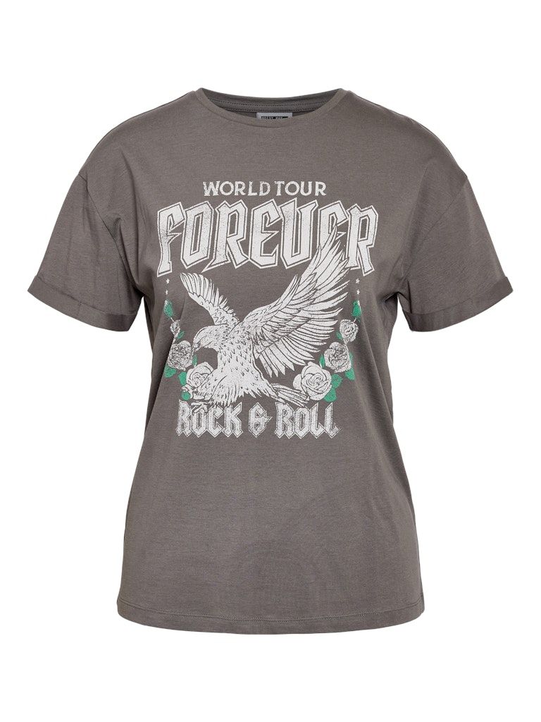 NMBRANDY FRONTPRINT S/S TOP JRS NOOS Charcoal Gray/EAGLE
