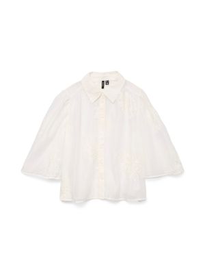 VMFELIZ 3/4 SHIRT WVN GA Cloud Dancer