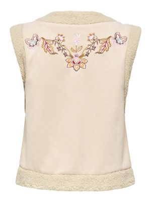 ONLFRIDA FLOWER EMB. WAISTCOAT CS OTW Pumice Stone-MULTI COLOR FLOWE